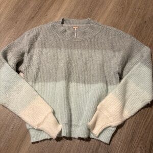 Free People Cozy Color Block Sweater